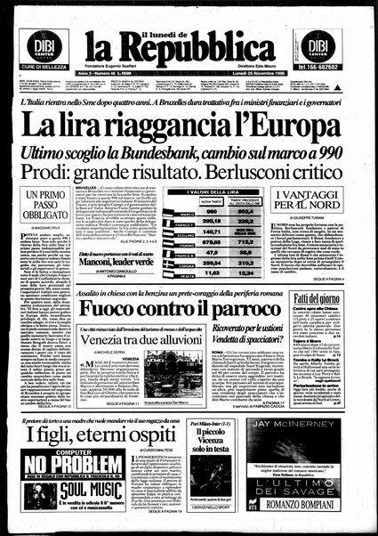 Il lunedì de La repubblica